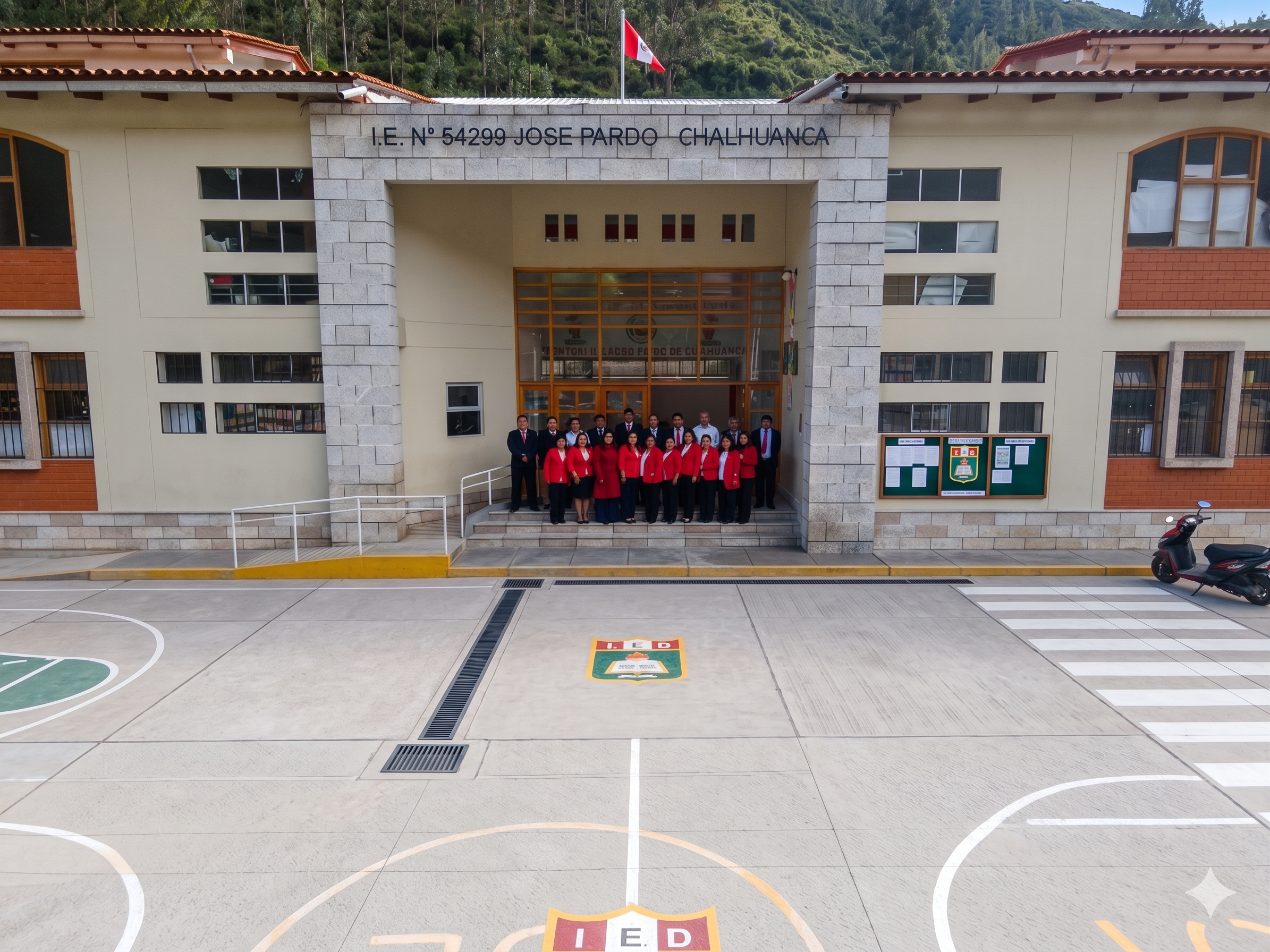 Vista Aérea del Colegio
